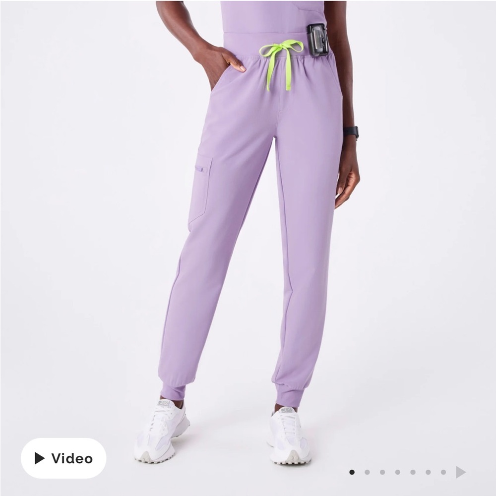 Figs Lavender Dew High Waisted Zamora Joggers M/R